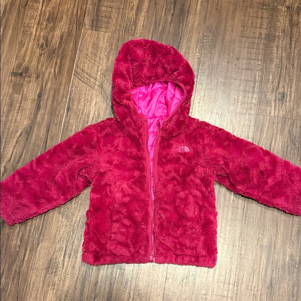 The North Face girls pink Puffer Jacket